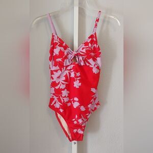 Kona Sol Bathing Suit Sz XS Red & Purple